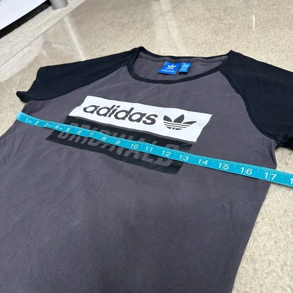 ADIDAS CHARCOAL GREY LEGGINGS & T SHIRT 2 PIECE SET XS/S - Picture 9 of 12
